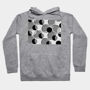 Black and White Circles Hoodie